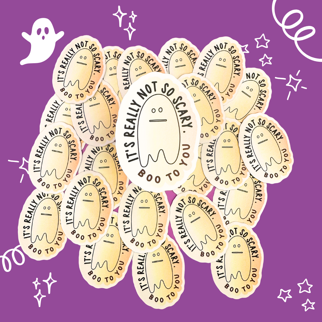 *CLOSEOUT* Boo To You | White Matte Die Cut Vinyl Sticker