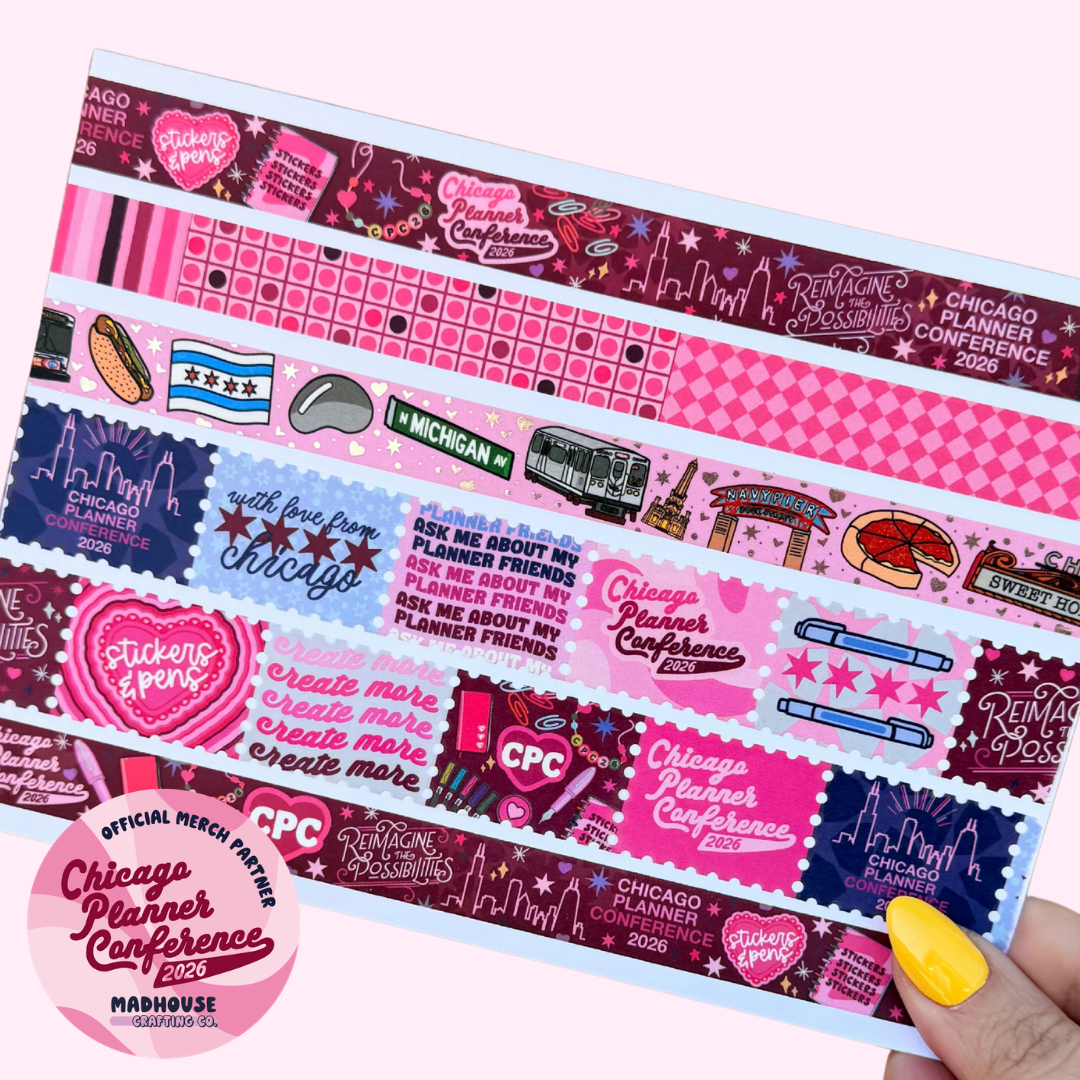 CPC 2026 Stamp Washi Roll - 10 unique stamps