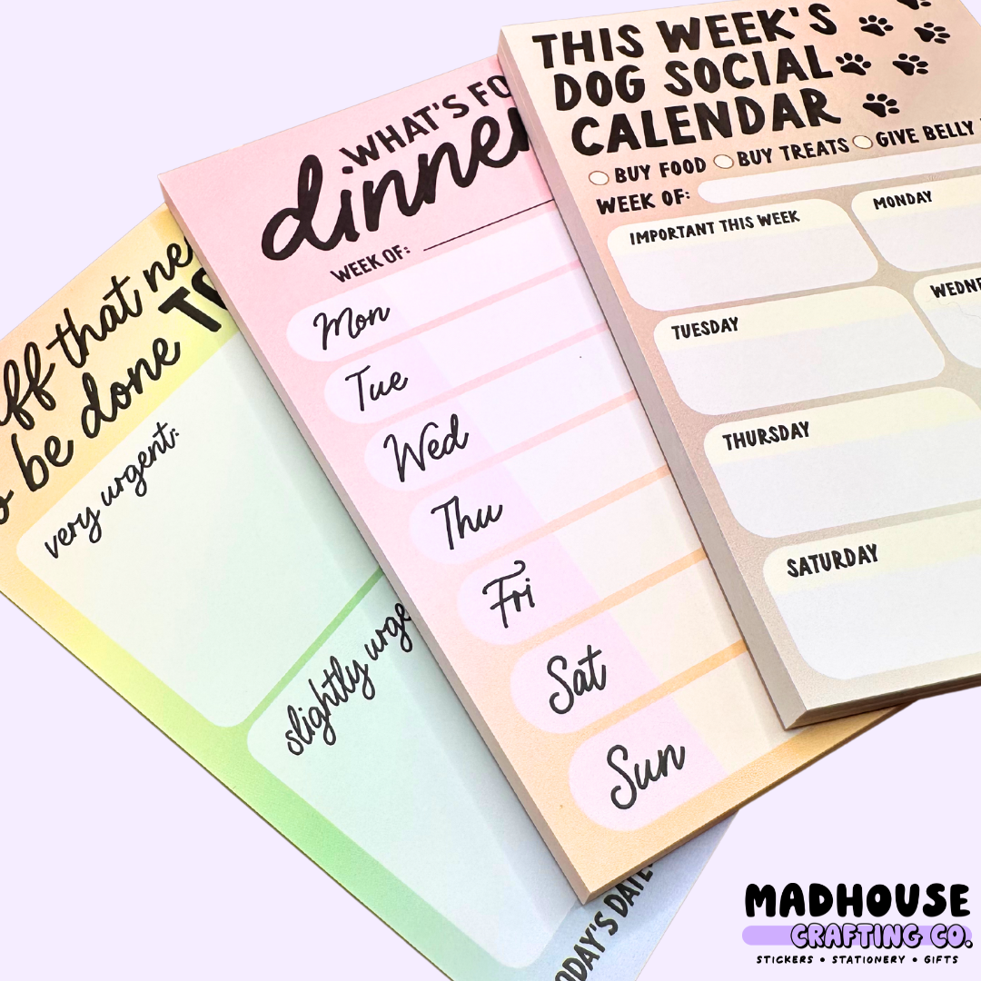 "Do Today" Rainbow Notepad - Tearaway Premium Paper Notepad