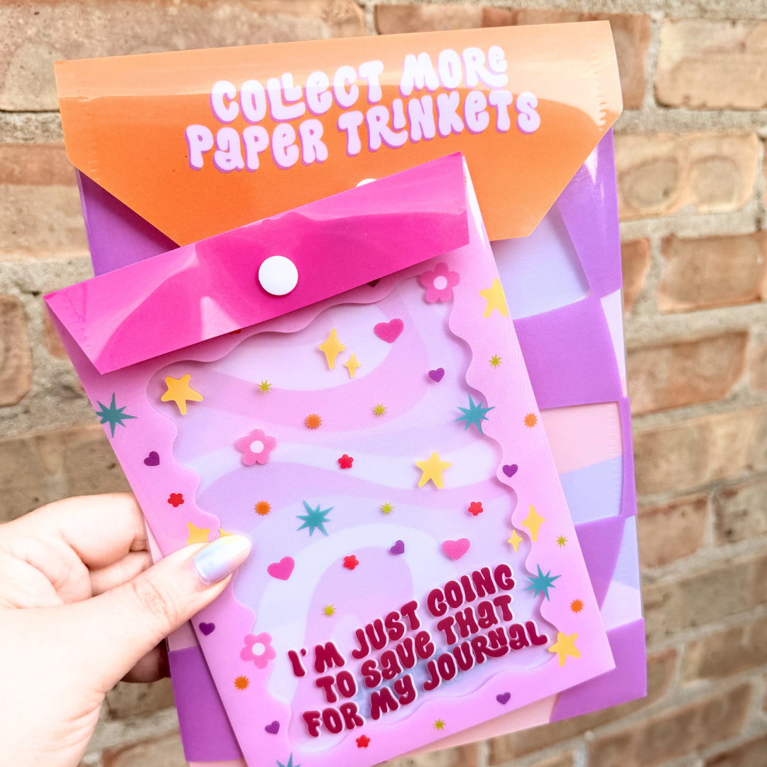 I'm Just Going to Save That for My Journal - Medium PVC Ephemera Envelope - 5x7