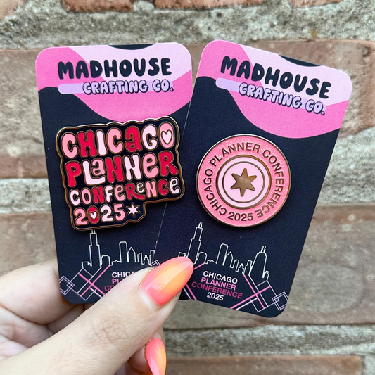 CPC25 Groovy Pin - Gold (Hard Enamel Metal Pin) - 1.6 x 1.4 inches