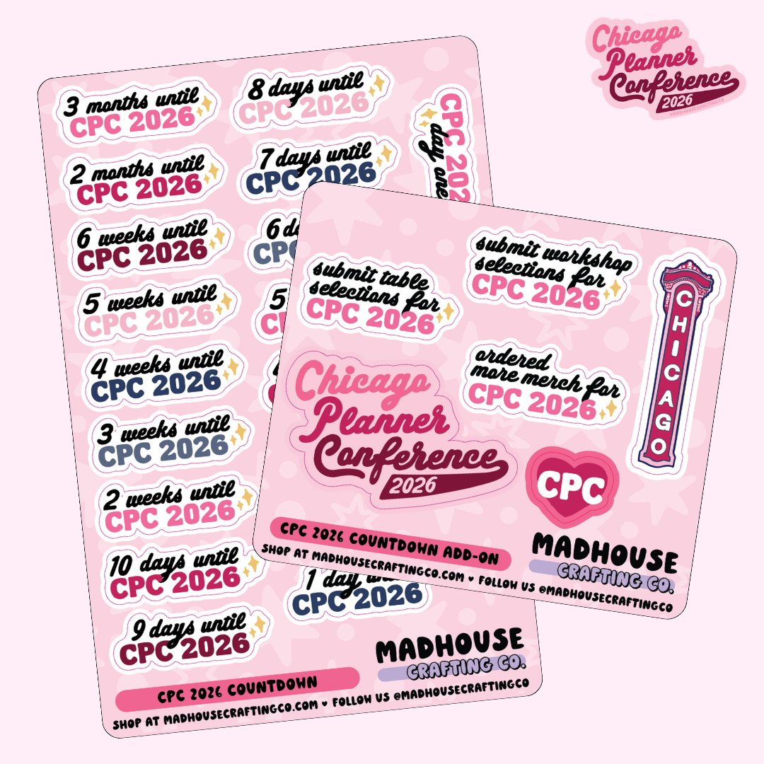 CPC26 Countdown - Sticker Sheet Set