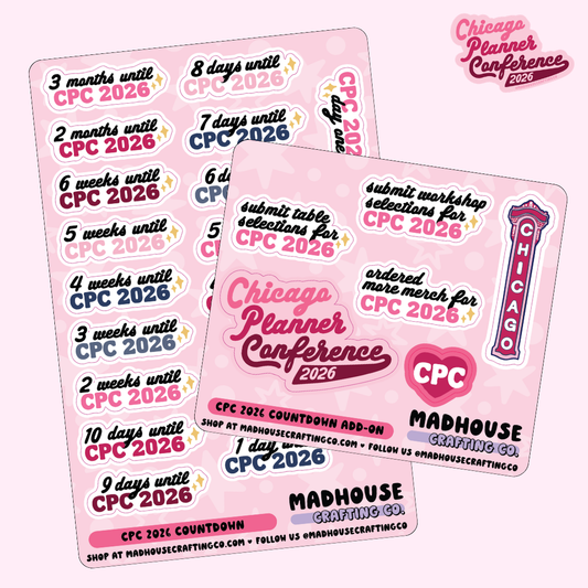 CPC26 Countdown - Sticker Sheet Set
