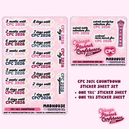 CPC26 Countdown - Sticker Sheet Set