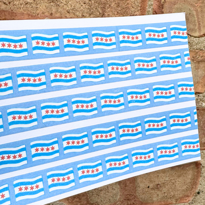 Chicago Flag Washi Tape, the Chicago Collection by Madhouse Crafting