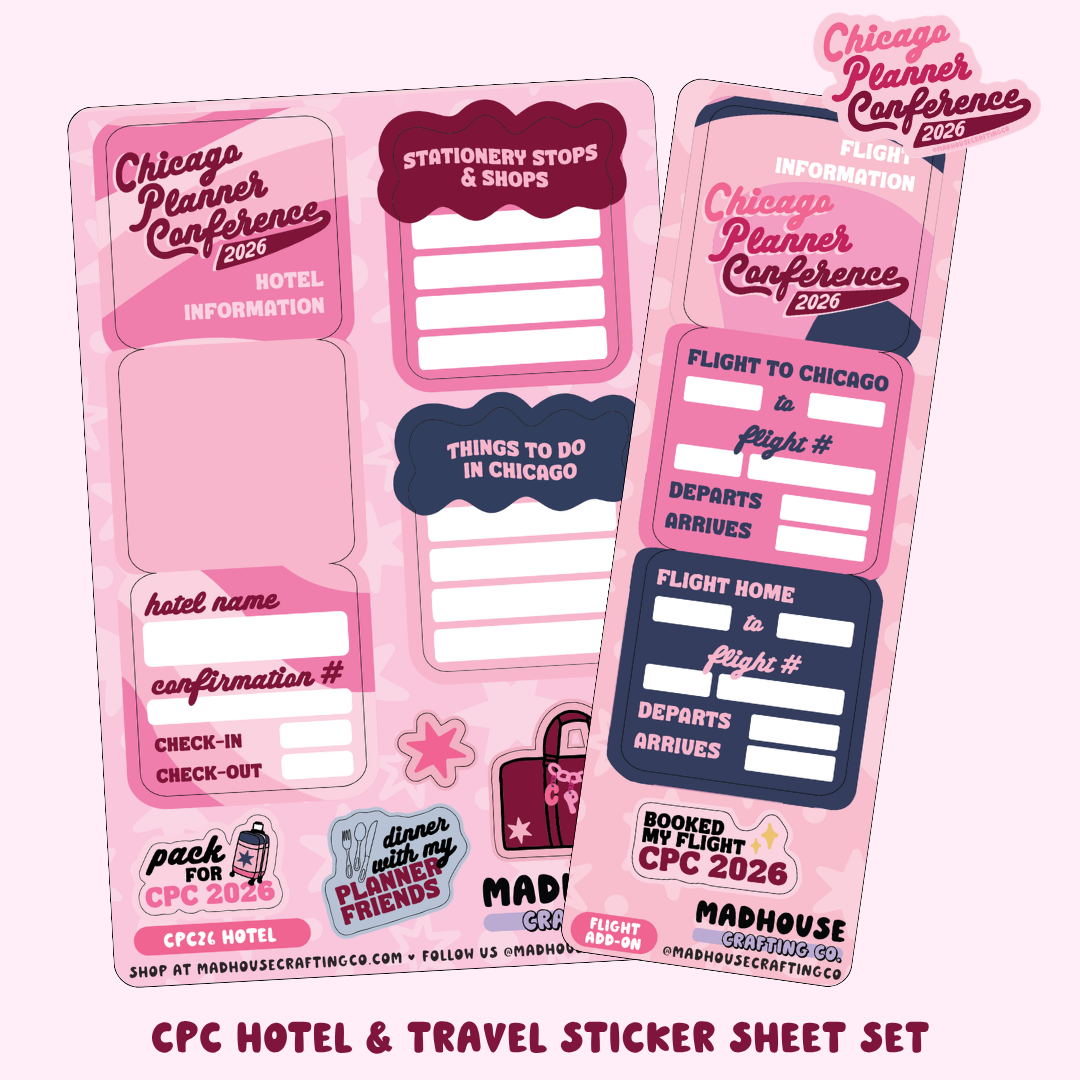 CPC26 Travel Essentials - Sticker Sheet Set
