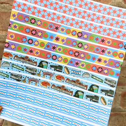 The Colorful "El" -  Washi Tape, the Chicago Collection - 15mm