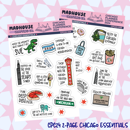 CPC24 - (Updated!) Chicago Essentials - 2-page 4x6in Sticker Set