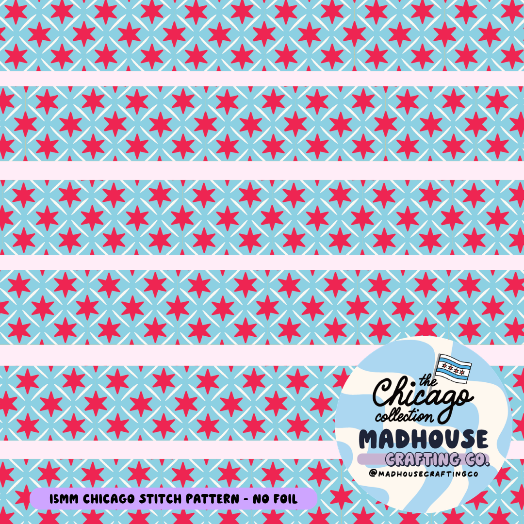 Chicago Stitch Pattern Washi Tape - 15mm - No Foil