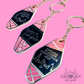 CPC25 Motel Style Keychain - Gold (Hard Enamel & Double Sided) - 2.36x1.18 inches