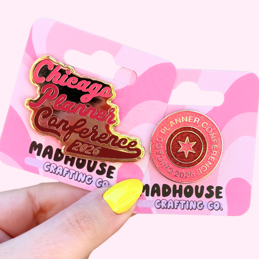 BUY BOTH BUNDLE! CPC 2026 Hard Enamel Pins CPC26 Varsity Pin & Sparkly Round Pin