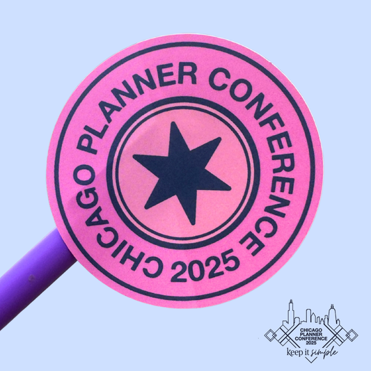 CPC25 Round Planner Discs - Matte Vinyl Die Cut Sticker - 2.6x2.6 inches