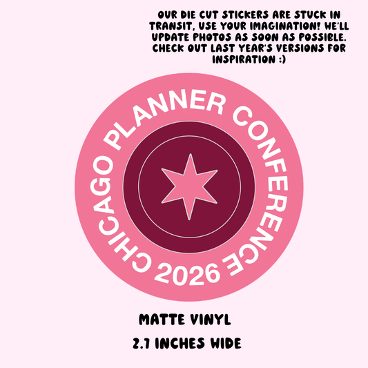 CPC26  Round Planner Discs - Matte Vinyl Die Cut Sticker - 2.7x2.7