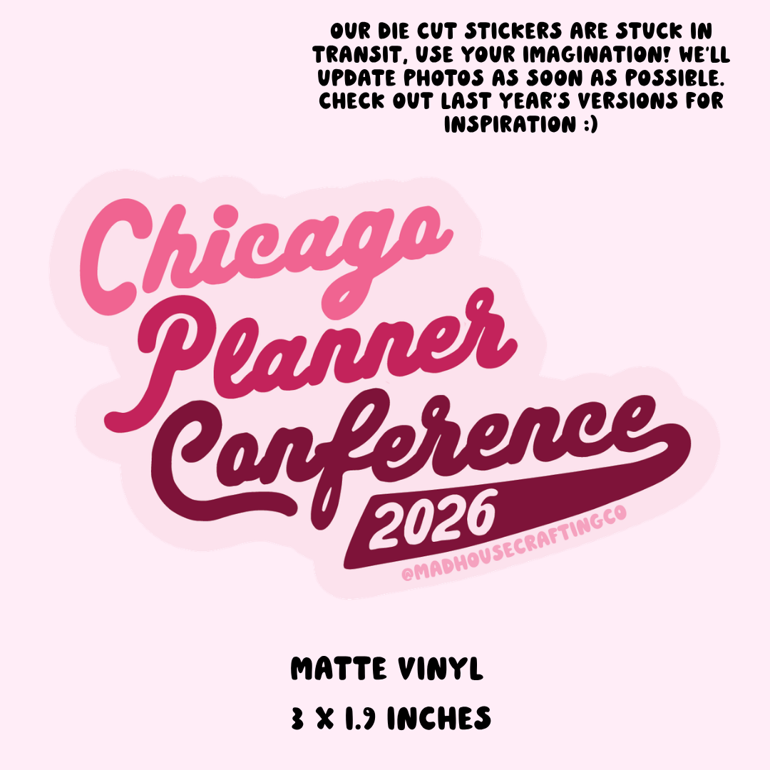 CP26 Varsity - Matte Die Cut Sticker - 3.0x1.9 inches