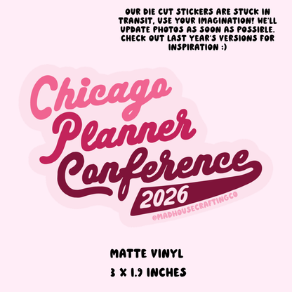 CP26 Varsity - Matte Die Cut Sticker - 3.0x1.9 inches