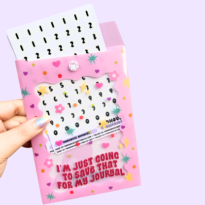 I'm Just Going to Save That for My Journal - Medium PVC Ephemera Envelope - 5x7