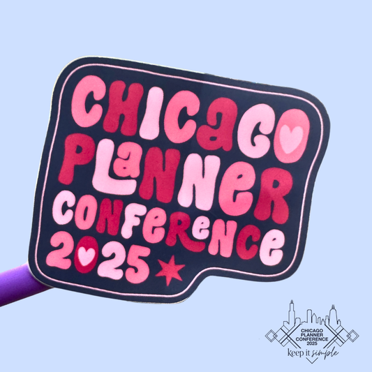 CPC25 Groovy Blue - Matte Die Cut Sticker - 3.1x2.7 inches