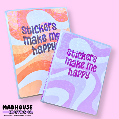 Groovy Holographic Sticker Albums - 5x7 and 4x6