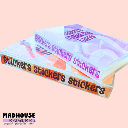 Groovy Holographic Sticker Albums - 5x7 and 4x6
