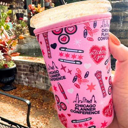 CPC Chicago Planner Conference Cup Sleeve - Iced Coffee Sleeve - 18-22 oz cups