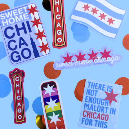 Sweet Home Chicago Poster - Matte Vinyl Sticker