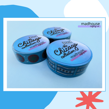 The "El" - Silver Foil Washi Tape, the Chicago Collection - 15mm