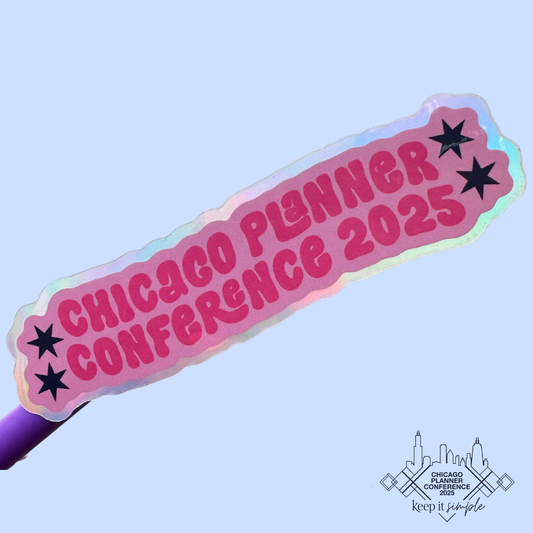 CPC25 Wavy - Holographic Die Cut Sticker - 4.5x1.3 inches