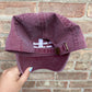 Ask Me About My Pen Collection - Embroidered Minimalist Washed Burgundy Dad Hat