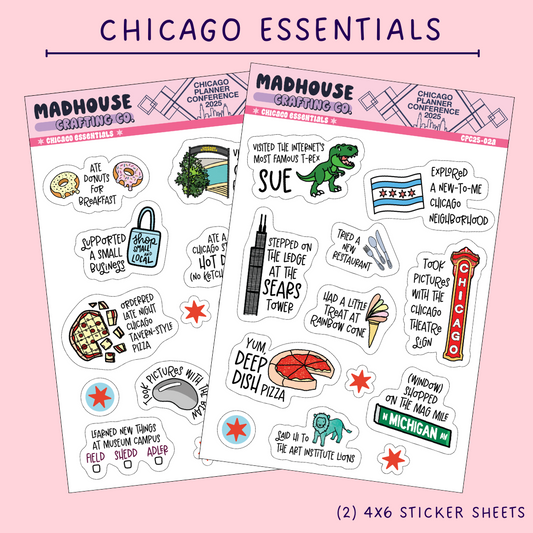 CPC25 - Chicago Essentials - 2-page 4x6in Sticker Set