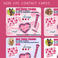 CPC 2025 - Contact Cards | 3.75 x 3.0 inch sticker sheets | Pack of 25 or 50. **READ DESCRIPTION**