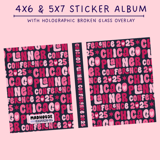 CPC25 Holographic (Broken Glass) Sticker Albums - 5x7 and 4x6