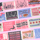 CPC 2025 Stamp Washi Roll Set  - (2) 25mm Rolls - 16 unique stamps