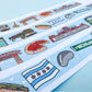 Sweet Home Chicago - Silver Foil Washi Tape, the Chicago Collection - 15mm